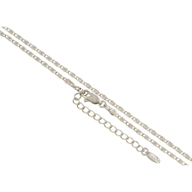 Ланцюжок Xuping Родій Плетіння Морський ланцюг з візерунком довжина з доп. ланцюжком 45-51см х 2мм фото №5