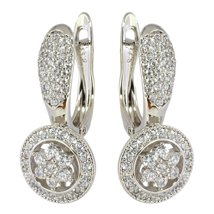 Серьги Xuping Родий английский замок Узор с инкрустацией цирконием фото №23 Серьги Xuping Родий английский замок Узор с инкрустацией цирконием фото №23