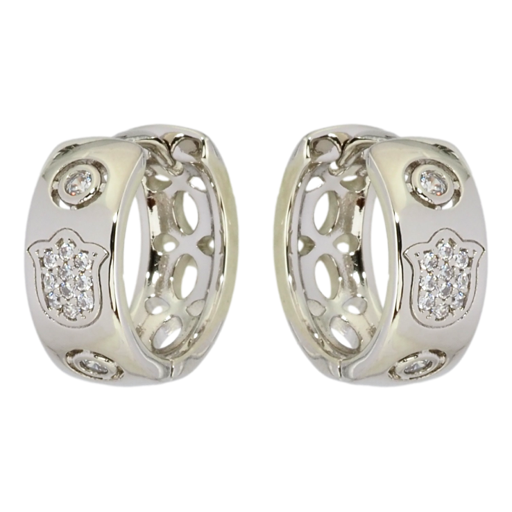 Сережки Xuping Родій колечка Візерунок з цирконієм фото №23