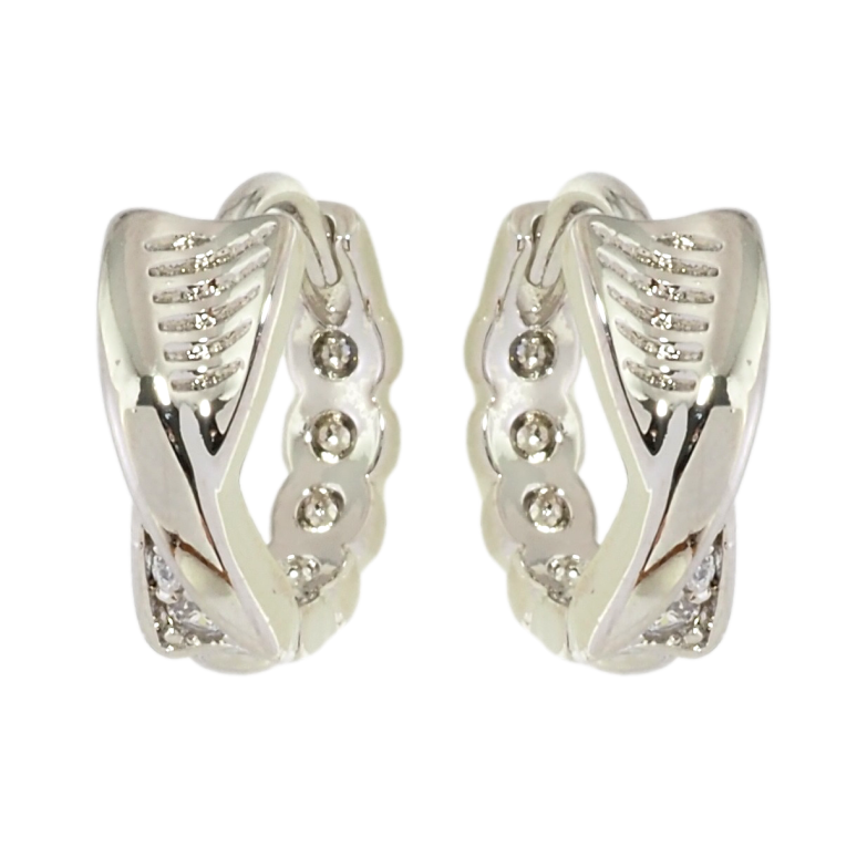 Серьги Xuping Родий колечки Декоративный узор фото №1