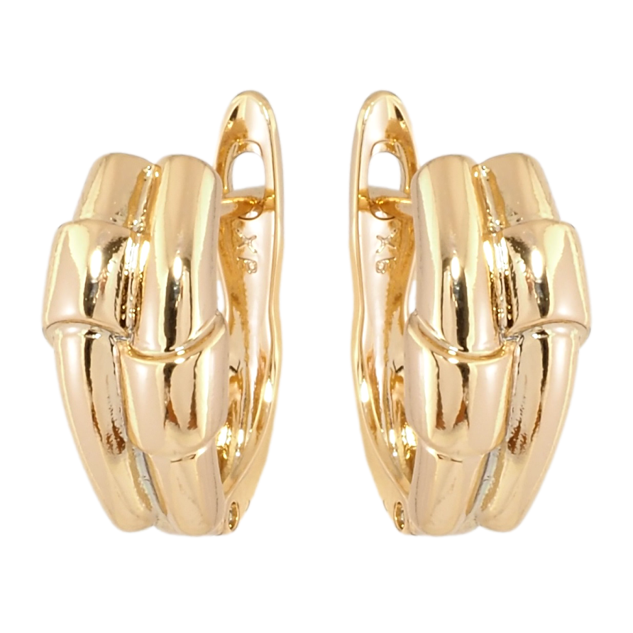 Серьги Xuping Позолота 18K английский замок Декоративный узор фото №1