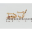 Серьги Xuping Позолота 18K английский замок Феерия с красными фианитами фото №2 Серьги Xuping Позолота 18K английский замок Феерия с красными фианитами фото №2