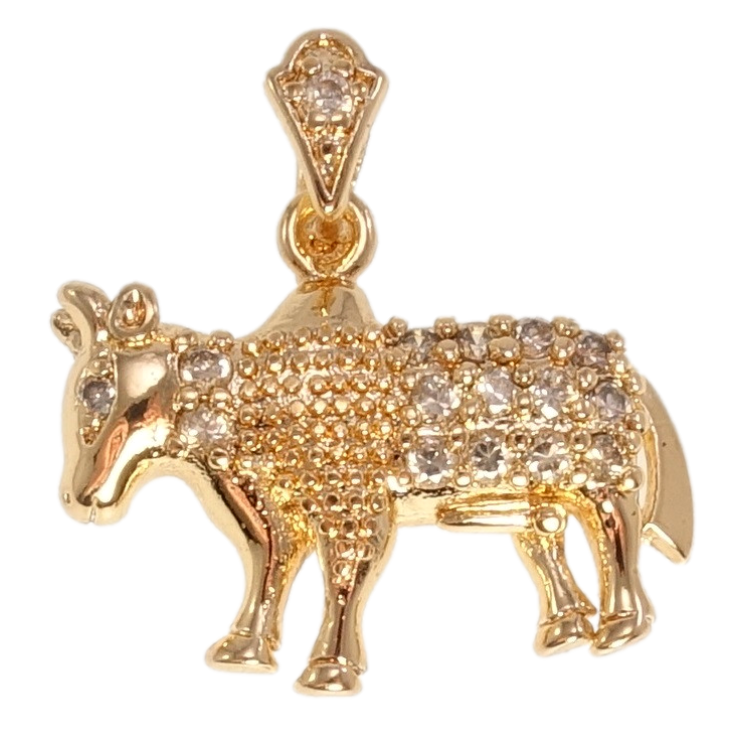 Кулон Fallon Позолота 18K Бык инкрустация цирконием фото №23 Кулон Fallon Позолота 18K Бык инкрустация цирконием фото №23