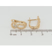 Серьги Xuping Позолота 18K английский замок Узор петельки с цирконием фото №2