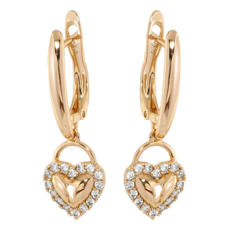 Сережки Xuping Позолота 18K англійський замок Сердечки фото №22