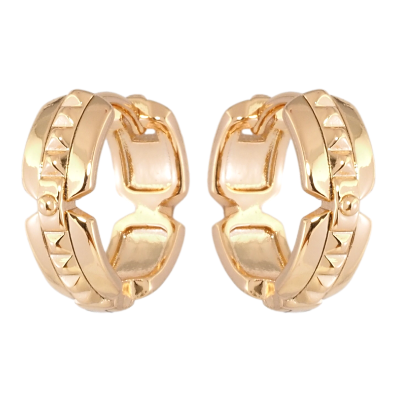 Серьги Xuping Позолота 18K колечки Декоративный узор фото №1 Серьги Xuping Позолота 18K колечки Декоративный узор фото №1