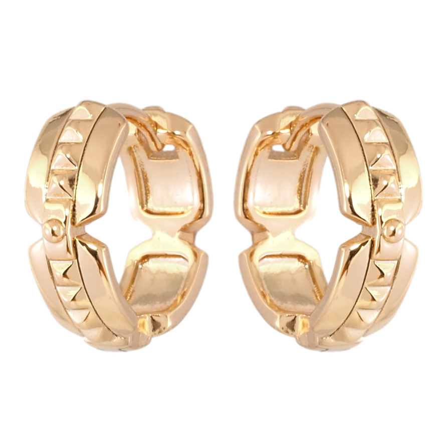 Серьги Xuping Позолота 18K колечки Декоративный узор фото №1 Серьги Xuping Позолота 18K колечки Декоративный узор фото №1