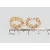 Серьги Xuping Позолота 18K колечки Декоративный узор фото №2 Серьги Xuping Позолота 18K колечки Декоративный узор фото №2