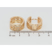 Серьги Xuping Позолота 18K колечки Резной узор с цирконием фото №2 Серьги Xuping Позолота 18K колечки Резной узор с цирконием фото №2