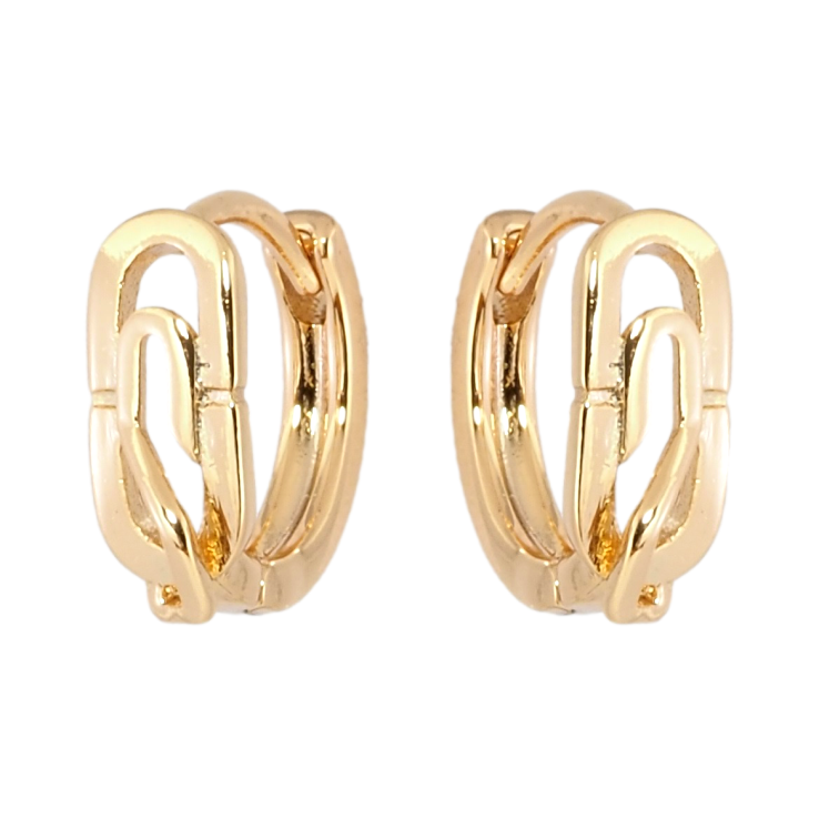 Серьги Xuping Позолота 18K колечки Овальный узор фото №11 Серьги Xuping Позолота 18K колечки Овальный узор фото №11