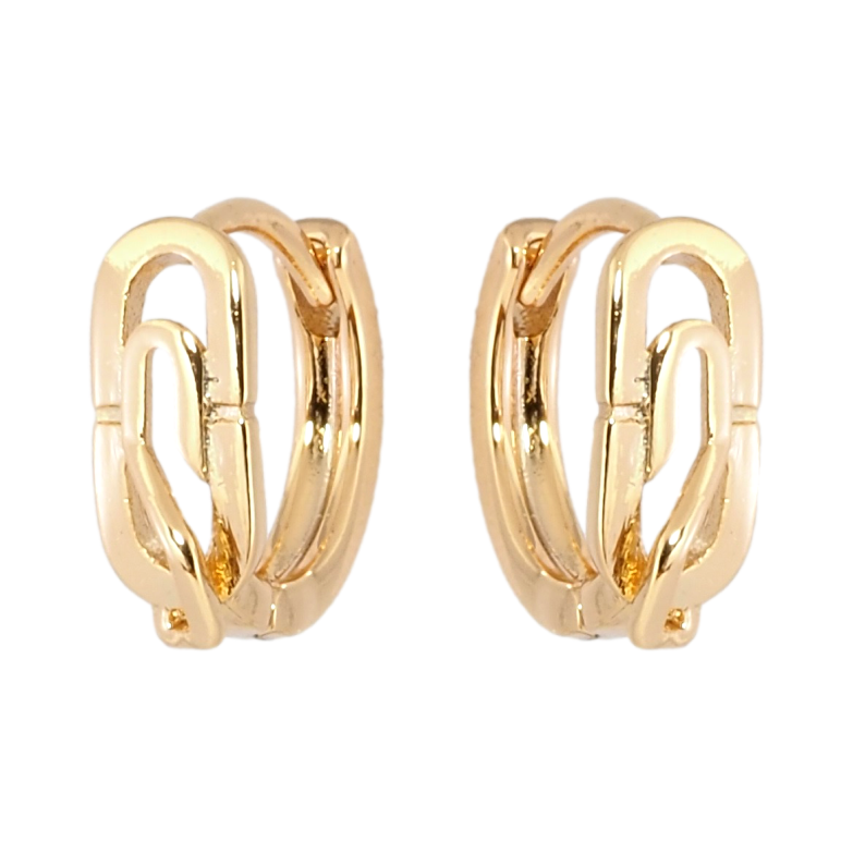 Серьги Xuping Позолота 18K колечки Овальный узор фото №1 Серьги Xuping Позолота 18K колечки Овальный узор фото №1