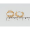 Серьги Xuping Позолота 18K колечки Узор цепочка фото №2