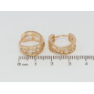 Серьги Xuping Позолота 18K колечки Ромбовый узор с цирконием фото №2 Серьги Xuping Позолота 18K колечки Ромбовый узор с цирконием фото №2