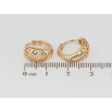 Сережки Xuping Позолота 18K колечка Різьблений візерунок фото №2 Сережки Xuping Позолота 18K колечка Різьблений візерунок фото №2
