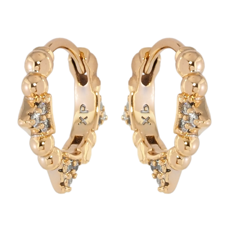 Серьги Xuping Позолота 18K колечки Боковой узор с цирконием фото №22 Серьги Xuping Позолота 18K колечки Боковой узор с цирконием фото №22