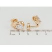 Серьги Xuping Позолота 18K пусеты Капельки с кристаллами фото №2 Серьги Xuping Позолота 18K пусеты Капельки с кристаллами фото №2