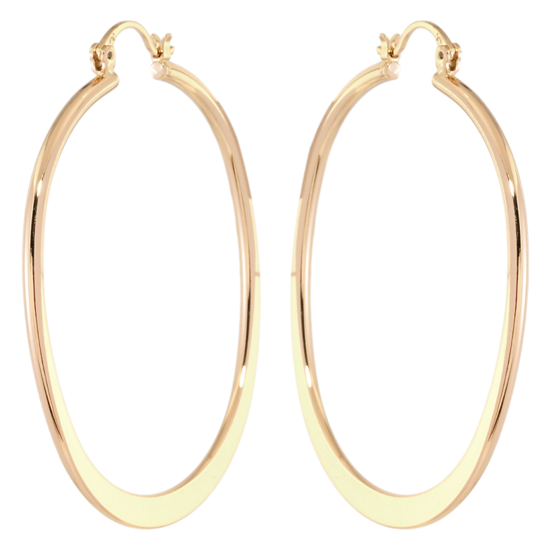 Серьги Xuping Позолота 18K замок-булавка Овальные кольца 5.6 х 4.3см фото №1