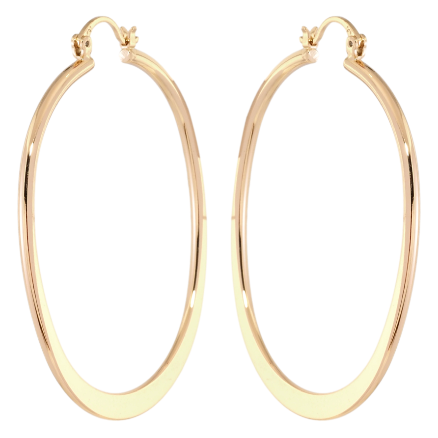 Серьги Xuping Позолота 18K замок-булавка Овальные кольца 5.6 х 4.3см фото №1