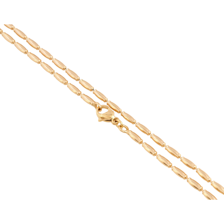 Цепочка Xuping Позолота 18K Плетение Бочонки длина 50см х 2мм фото №1