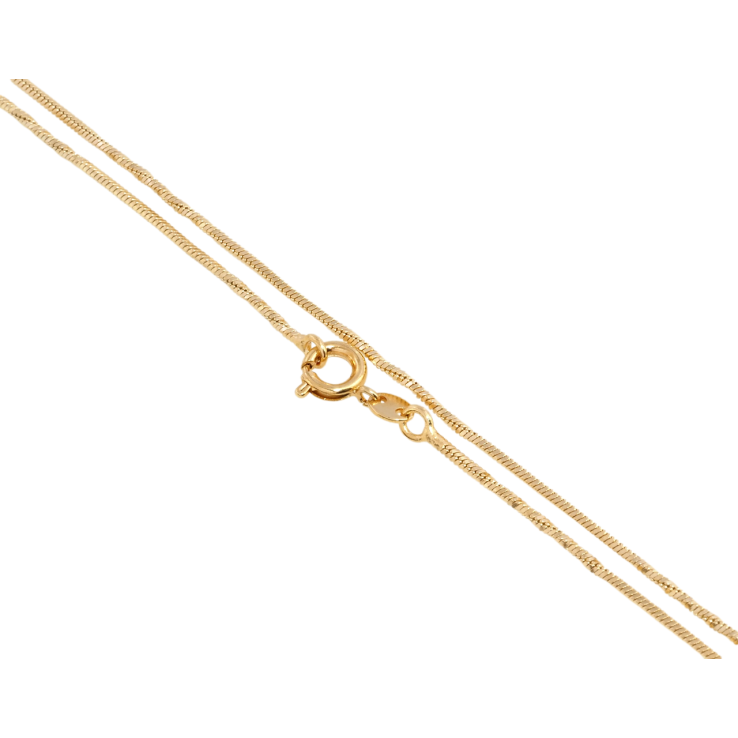 Ланцюжок Xuping Позолота 18K Плетіння гранований Ювелірний Шнур перекручений довжина 47см х 1мм фото №20