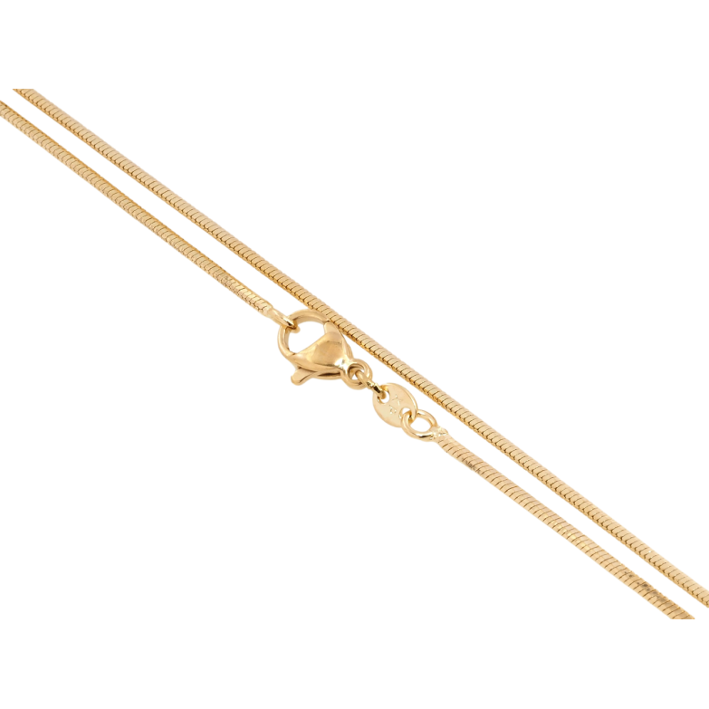 Цепочка Xuping Позолота 18K Плетение Ювелирный шнур 4-х гранный длина 50см х 1мм фото №1