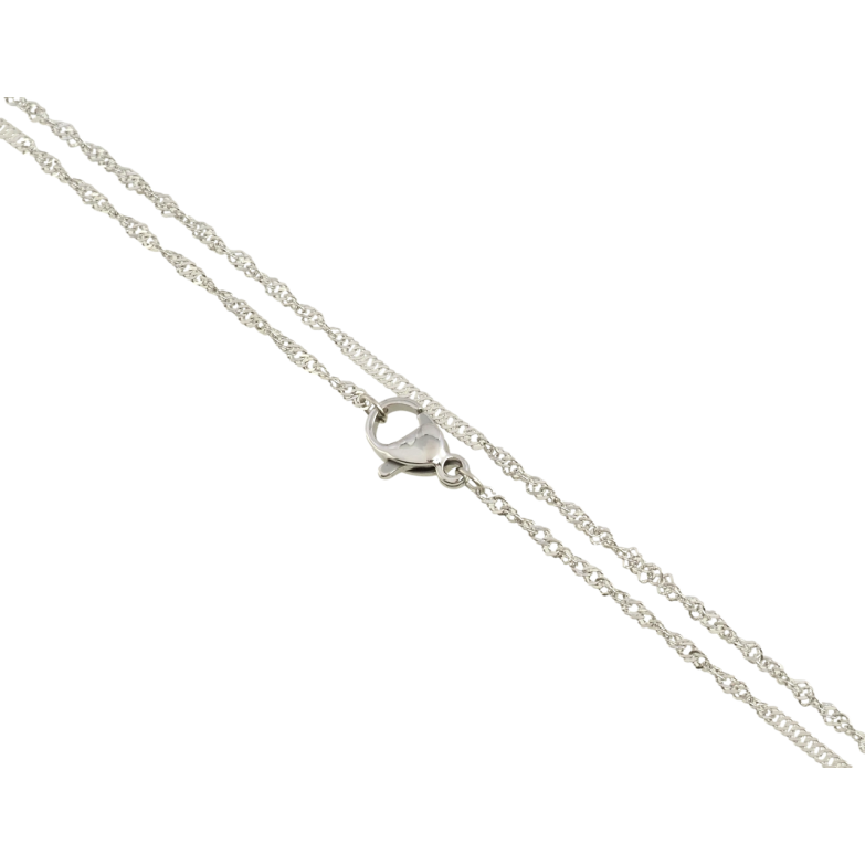 Ланцюжок Xuping ТТМ Stainless Steel колір Родій Плетіння Комбіноване довжина 45см х 1.5мм фото №1