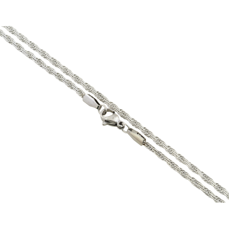 Цепочка Xuping ТТМ Stainless Steel цвет Родий Плетение Веревка длина 45см х 2.5мм фото №15