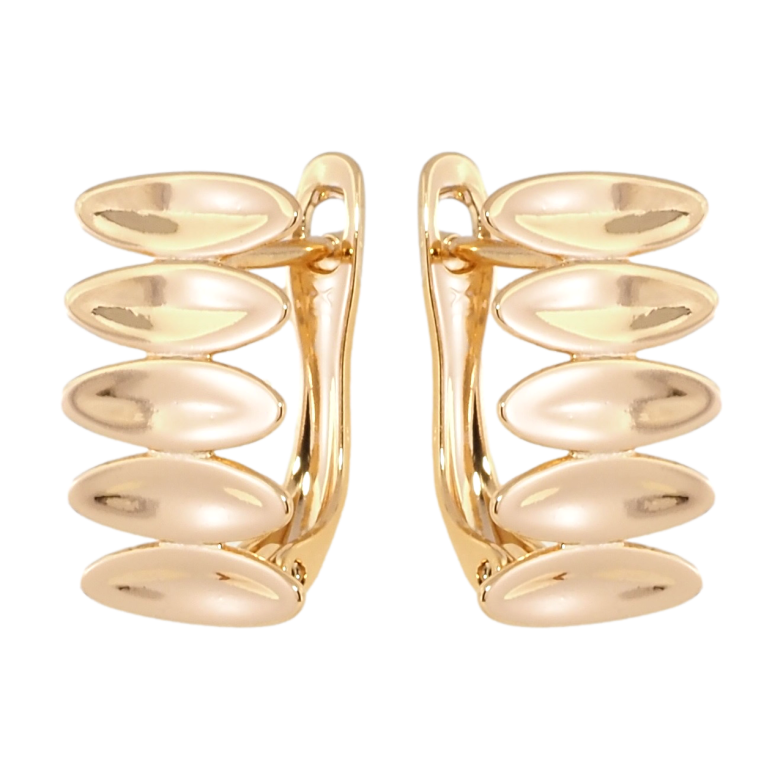 Серьги Xuping Позолота 18K английский замок Дорожки овалов фото №1