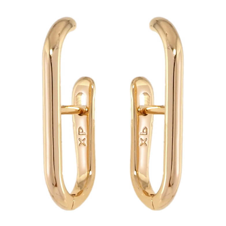 Сережки Xuping Позолота 18K англійський замок Дуги фото №1 Сережки Xuping Позолота 18K англійський замок Дуги фото №1