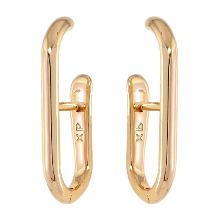 Серьги Xuping Позолота 18K английский замок Дуги фото №1