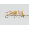 Серьги Xuping Позолота 18K английский замок Цветочки с цирконием фото №2