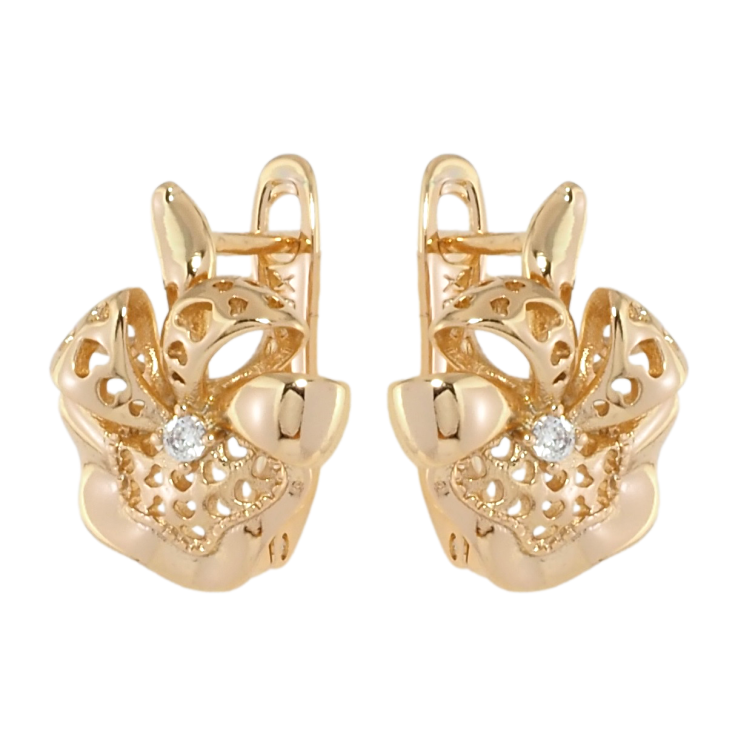 Серьги Xuping Позолота 18K английский замок Декоративные цветочки фото №7 Серьги Xuping Позолота 18K английский замок Декоративные цветочки фото №7