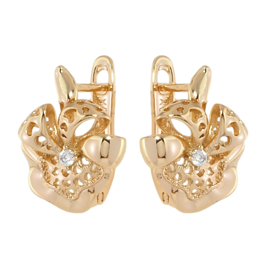 Серьги Xuping Позолота 18K английский замок Декоративные цветочки фото №1
