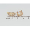 Серьги Xuping Позолота 18K английский замок Декоративные овалы с цирконием фото №2 Серьги Xuping Позолота 18K английский замок Декоративные овалы с цирконием фото №2
