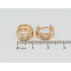 Серьги Xuping Позолота 18K колечки Вставки циркония фото №2 Серьги Xuping Позолота 18K колечки Вставки циркония фото №2