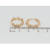 Серьги Xuping Позолота 18K колечки Декоративные с цирконием фото №2
