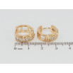 Сережки Xuping Позолота 18K колечка Доріжки цирконію фото №2