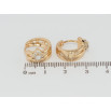 Серьги Xuping Позолота 18K колечки Декоративный узор с цирконием фото №2