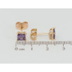 Серьги Xuping Позолота 18K пусеты Сиреневые фианиты в 4-х крапановой оправе 5х5мм фото №2 Серьги Xuping Позолота 18K пусеты Сиреневые фианиты в 4-х крапановой оправе 5х5мм фото №2