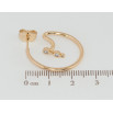 Сережки Xuping Позолота 18K пусети Декоративні дуги фото №2