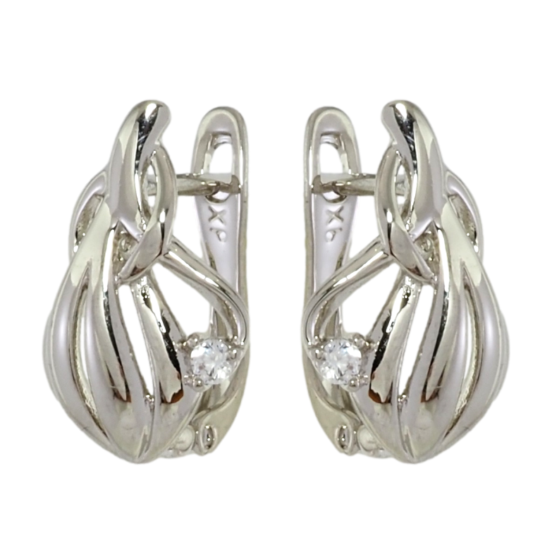 Серьги Xuping Родий английский замок Декоративный узор фото №1