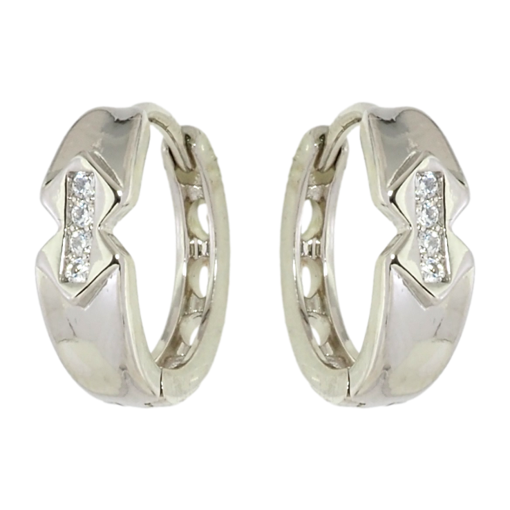 Сережки Xuping Родій колечка Візерунок з цирконієм фото №11