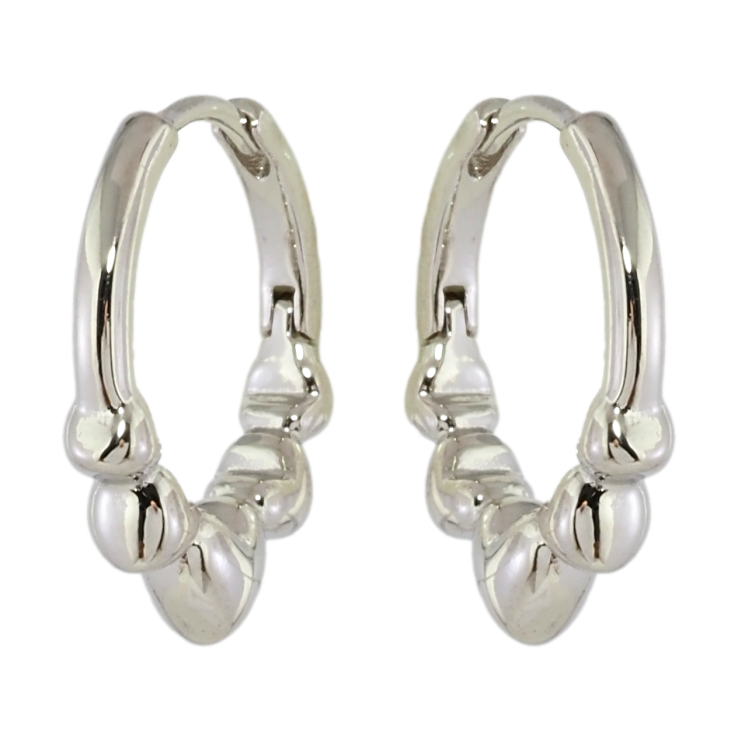 Сережки Xuping Родій колечка Візерунок із сердець фото №4 Сережки Xuping Родій колечка Візерунок із сердець фото №4