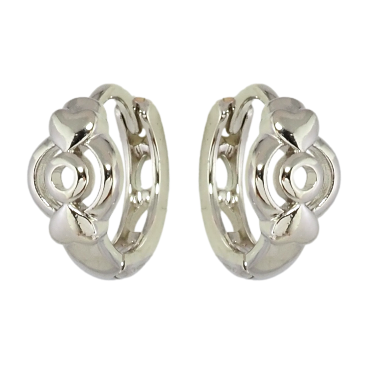 Сережки Xuping Родій колечка Кільця з сердечками фото №18