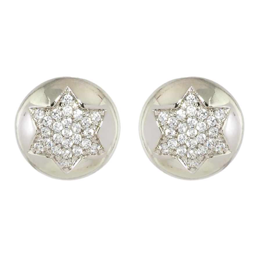 Серьги Xuping Родий пусеты Узор звездочки с цирконием ø 11мм фото №1 Серьги Xuping Родий пусеты Узор звездочки с цирконием ø 11мм фото №1