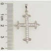 Кулон Xuping Родий Крест с цирконием для цепочки до 5мм фото №2 Кулон Xuping Родий Крест с цирконием для цепочки до 5мм фото №2