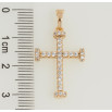 Кулон Xuping Позолота 18K Крест с цирконием для цепочки до 5мм фото №2 Кулон Xuping Позолота 18K Крест с цирконием для цепочки до 5мм фото №2