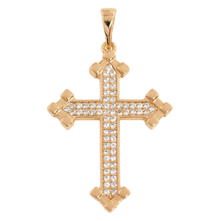 Кулон Xuping Позолота 18K Крест с цирконием для цепочки до 5мм фото №20 Кулон Xuping Позолота 18K Крест с цирконием для цепочки до 5мм фото №20