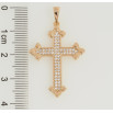 Кулон Xuping Позолота 18K Крест с цирконием для цепочки до 5мм фото №2 Кулон Xuping Позолота 18K Крест с цирконием для цепочки до 5мм фото №2