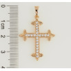 Кулон Xuping Позолота 18K Крест с цирконием для цепочки до 3мм фото №2 Кулон Xuping Позолота 18K Крест с цирконием для цепочки до 3мм фото №2